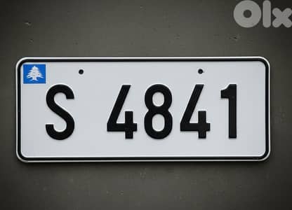 plate number s4841