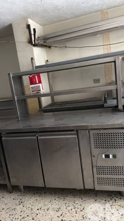 fridges table stainless steel