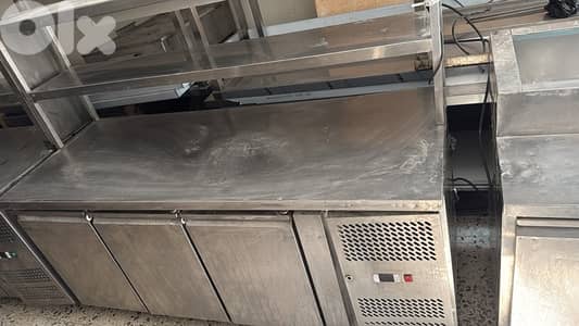 fridges table stainless steel