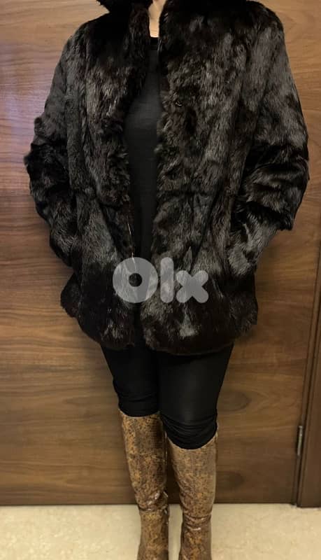 REAL FUR FROM LAFAYETTE PARIS 6