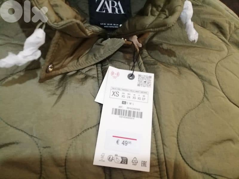 ZARA water-repellent quilted jacket 2