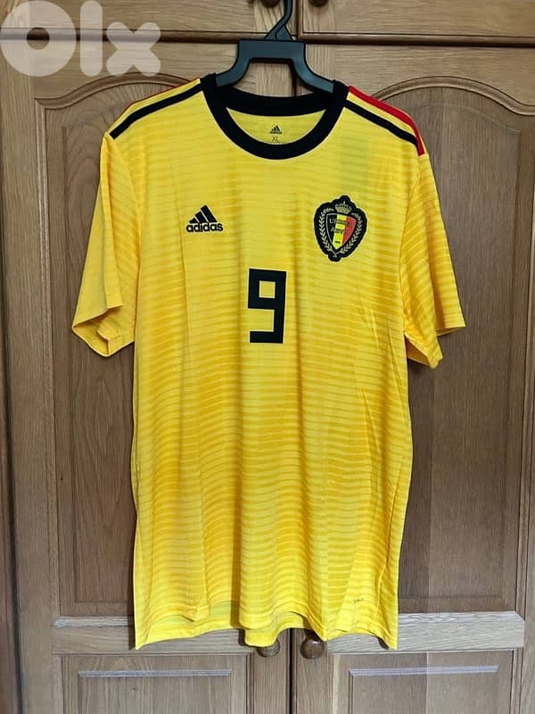 r. LUKAKU 9 belgium adidas away 2018 kit 1