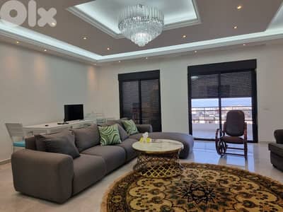 fully furnished 150 sqm apartment in zouk mikael with unblockable view