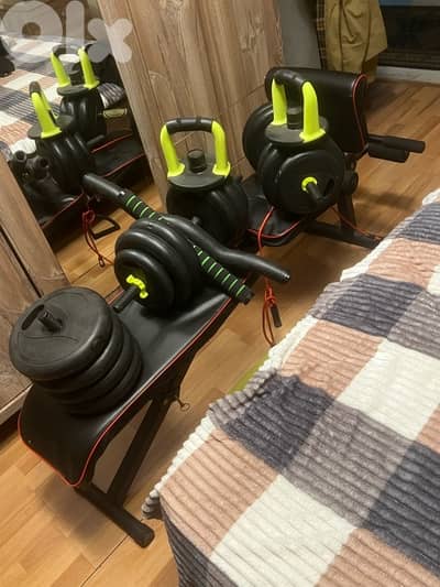 bench press and dumbelles 40kg 150$