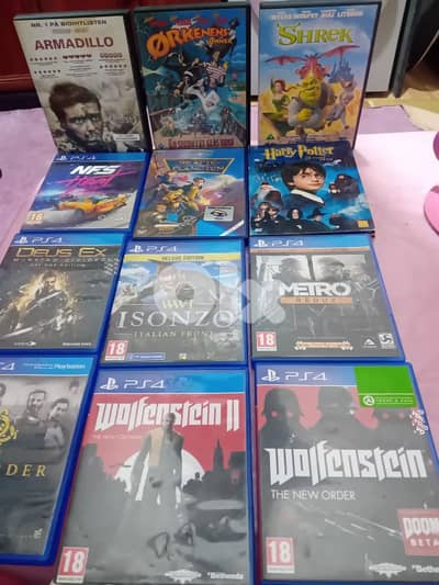 7 games 5 films ps4