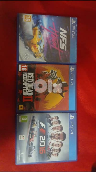 ps4 slim used 1 tb + 3 game with warranty