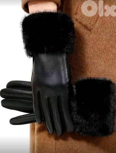 New Woman Casual Elegant Gloves - Colors are Black, Brown & Beige