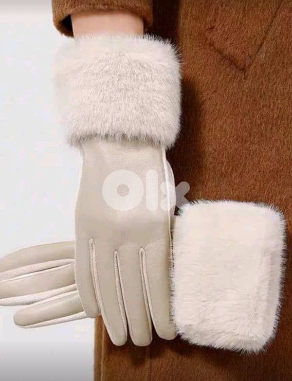 New Woman Casual Elegant Gloves - Colors are Black, Brown & Beige 1