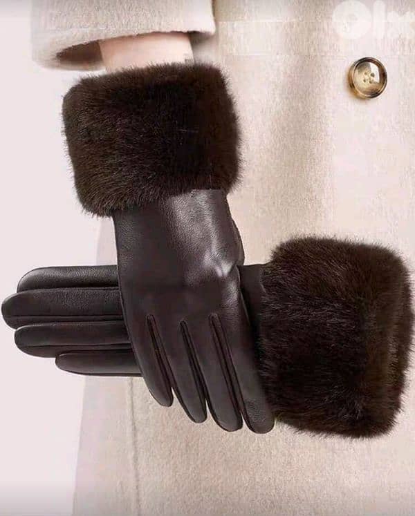 New Woman Casual Elegant Gloves - Colors are Black, Brown & Beige 2