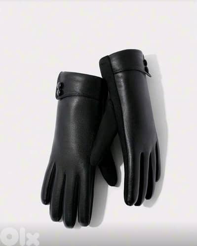 New Woman Waterproof Windproof PU Leather Gloves (Available 3 Colors)