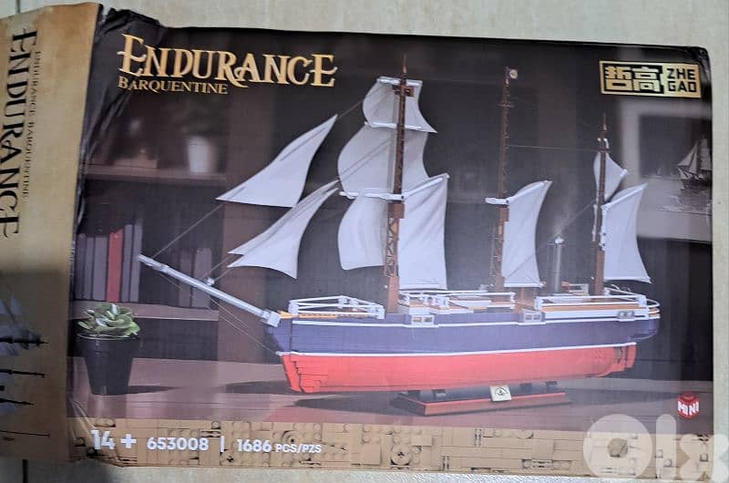 Endurance Ship Building Blocks Sailboat Model 1
