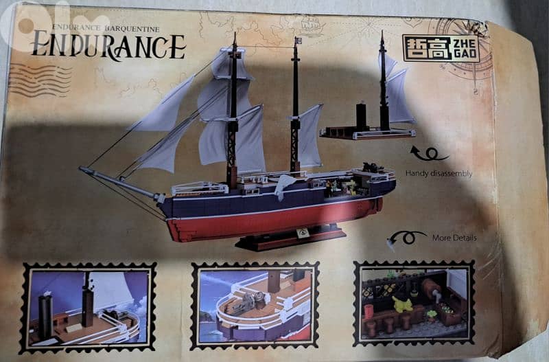 Endurance Ship Building Blocks Sailboat Model 2