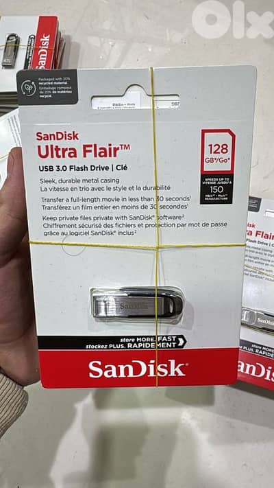 Sandisk ultra flair 3.0 flash drive 128gb up to 150mb/s
