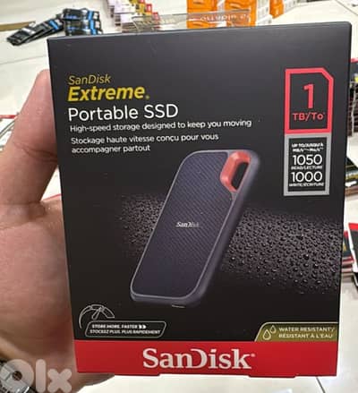 Sandisk extreme portable SSD 1tb up to 1050mb/s
