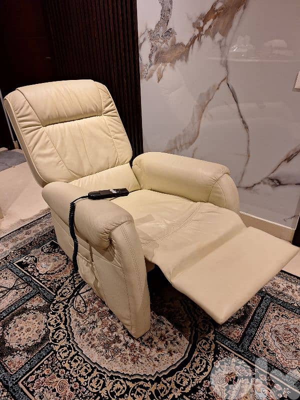 recliner chair genuine leather buffalo original brand stawett 4