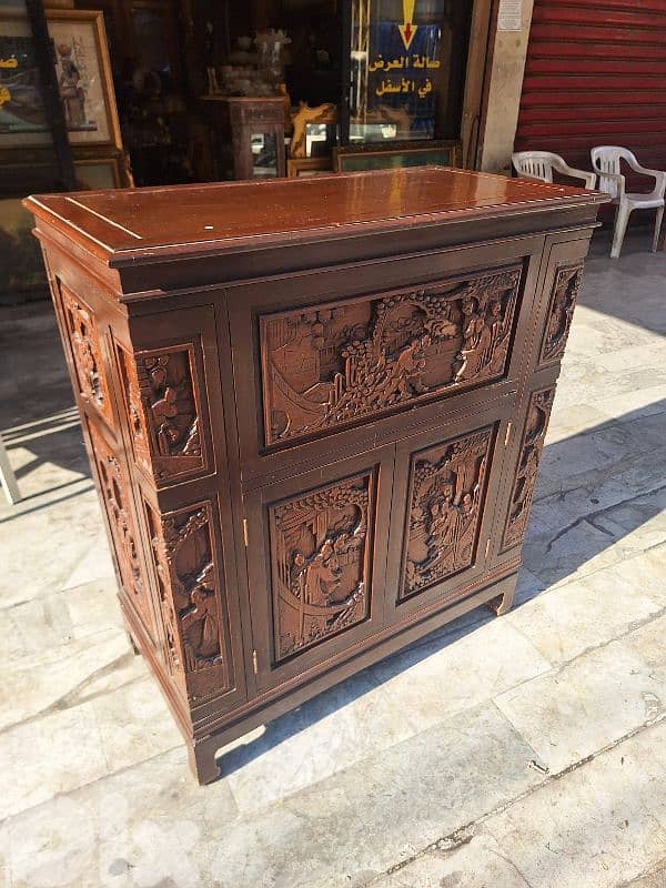 بار انتيك رائع جدا حفر يدوي مميز خارق النظافة من الروائع خشب مسيف صافي 2