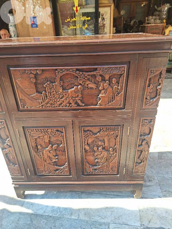 بار انتيك رائع جدا حفر يدوي مميز خارق النظافة من الروائع خشب مسيف صافي 6