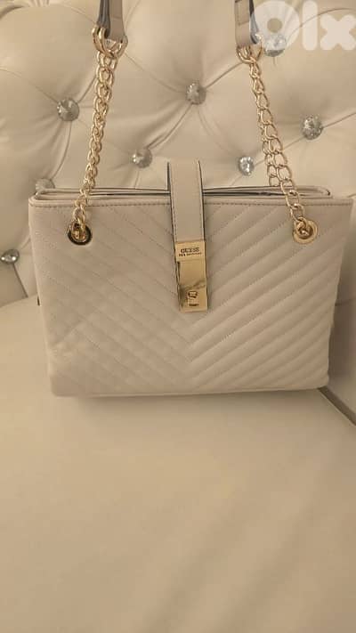 Guess bag beige color