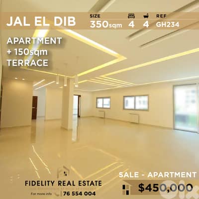 Apartment for sale in Jal El Dib GH234 شقة للبيع في جل الديب