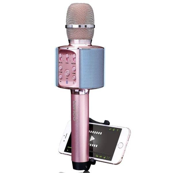 Lenco BMC-090PK Karaoke Microphone with Speaker Rose Gold /4$ delivery 1