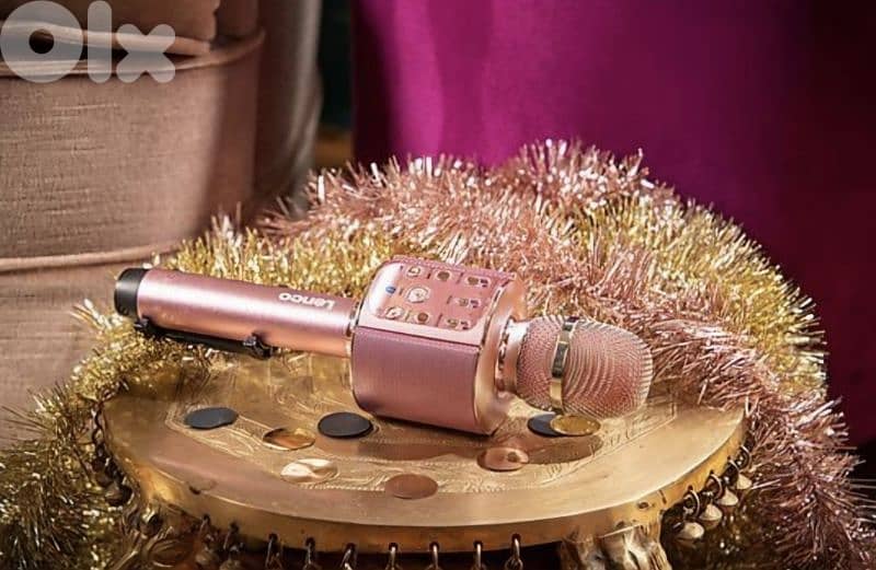Lenco BMC-090PK Karaoke Microphone with Speaker Rose Gold /4$ delivery 6