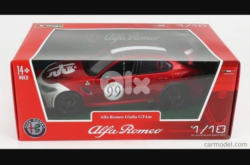 Alfa Romeo Giulia GT-AM 2020 diecast car model 1;18 10