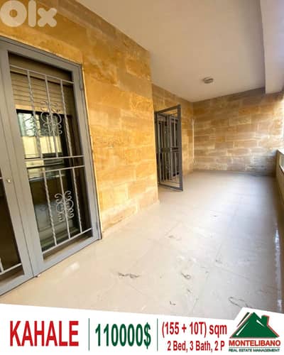155 sqm Apartment For Sale in Kahale (كحالة) with 10 sqm Terrace