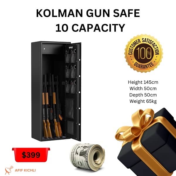 Kolman Gun Safe Box 5,10 & 18 Capacity 1