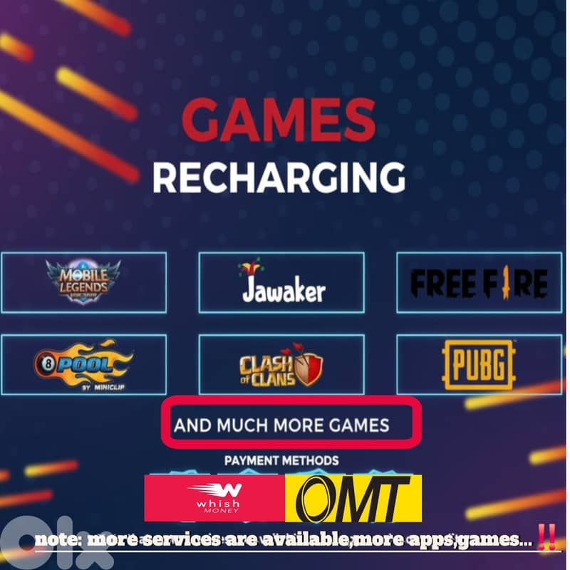 Top up / recharge services 3