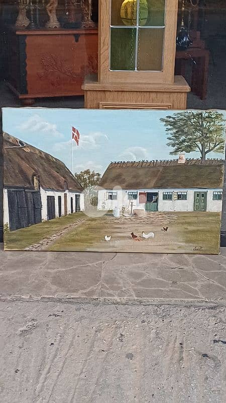 لوحة رسم زيتي اوروبية 2