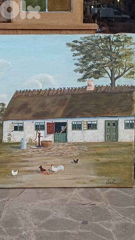 لوحة رسم زيتي اوروبية 4