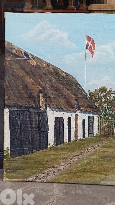 لوحة رسم زيتي اوروبية 6