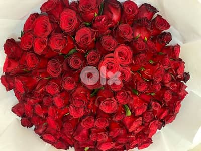 100 red roses