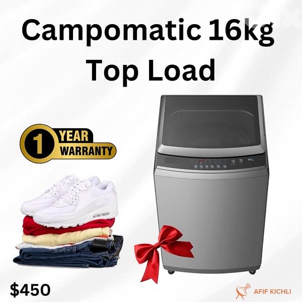 Campomatic Samsung Top Load 13-15-16kg Washing Machine كفالة شركة 2