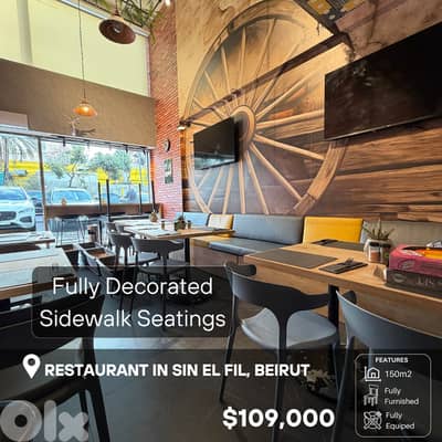 Restaurant for sale in Sin El Fil مطعم  للبيع في سن الفيل