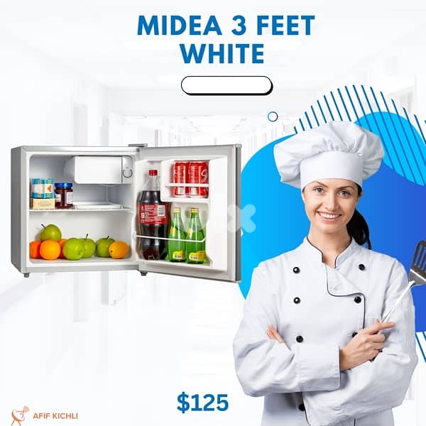 Fridge 5 Feet White Silver كفالة شركة 1