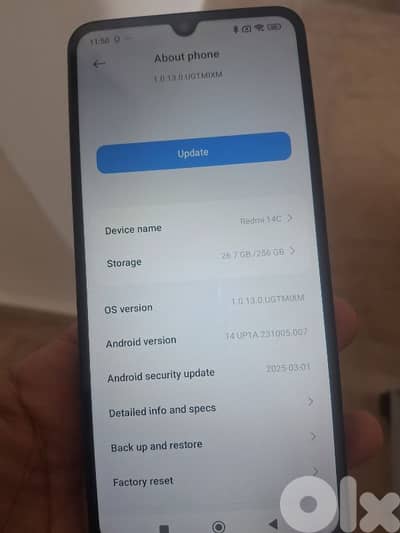 redme 14c,256 gaga 16ram
