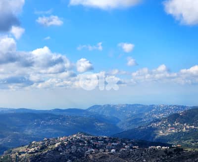 1100 SQM Land in Mtein, Metn Overlooking the Mountains and the Ocean