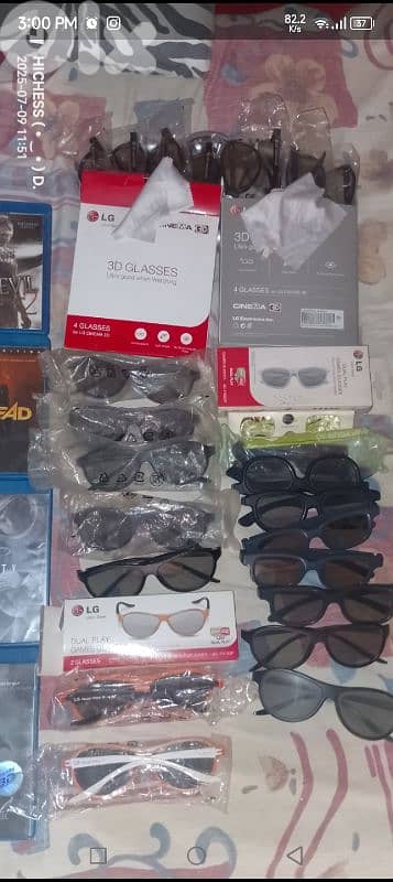 BLU-RAY LG. 3D+17 3D Glasses+2 DualGames 2 in 1 Screen+ 25 Original 3D