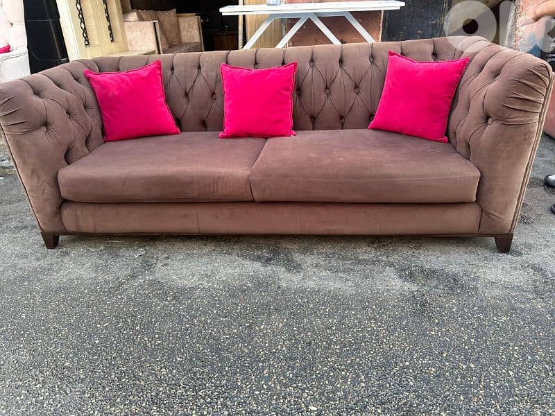 طقم كنبايات خشب زان كتير مرتب قماش تركي اسفنج إكسترا 2