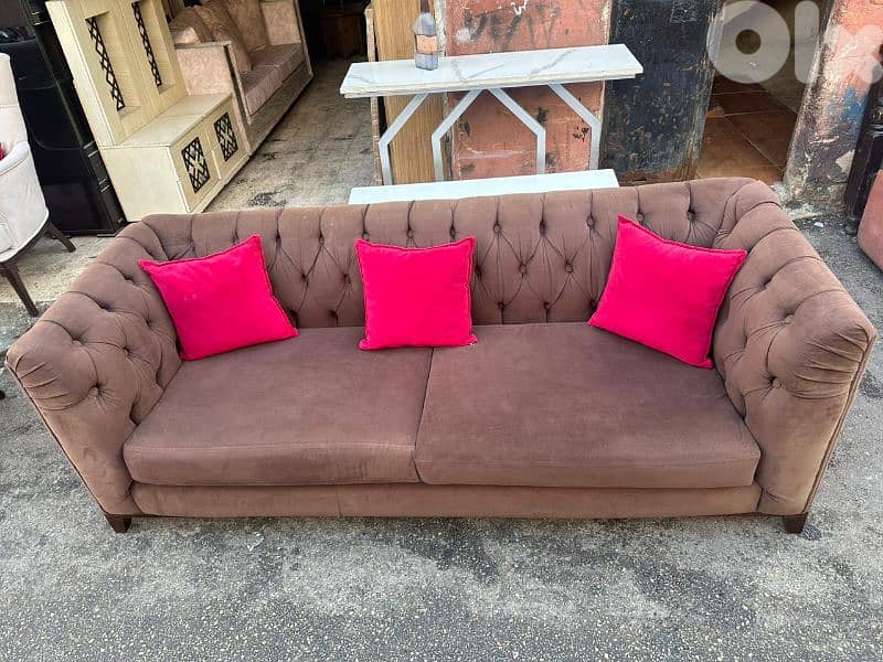 طقم كنبايات خشب زان كتير مرتب قماش تركي اسفنج إكسترا 3