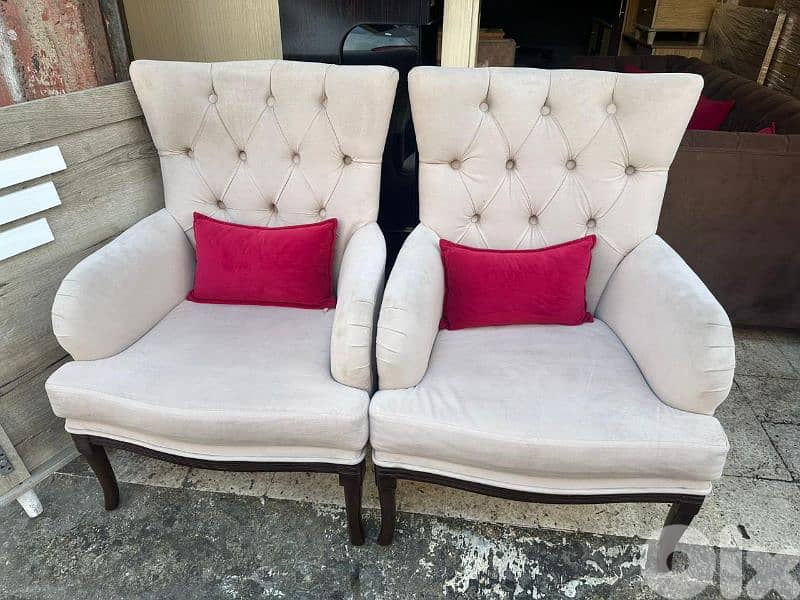 طقم كنبايات خشب زان كتير مرتب قماش تركي اسفنج إكسترا 4