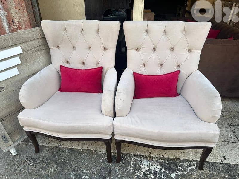 طقم كنبايات خشب زان كتير مرتب قماش تركي اسفنج إكسترا 6