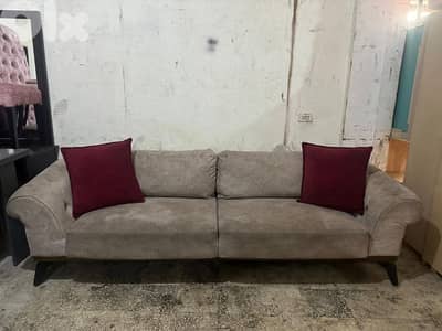 طقم كنبايات شغل بيوتي هوم ثلاث قطع كتير مرتب شبه جديد