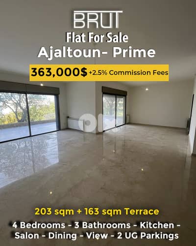 Super Luxurious spacious apartment for sale in Ajaltoun - Brand new