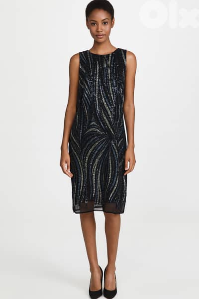 Monsoon Sleevless Sequin Sheath Dress