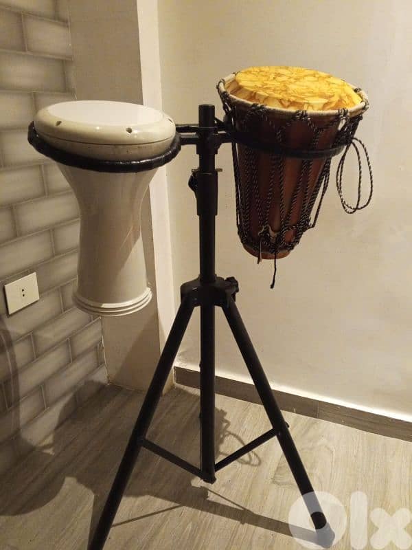Darbuka and jambey stand 2