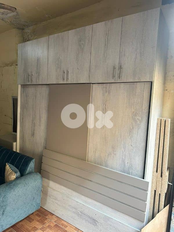 اوضة نوم مودرن تركي طابقين سحاب شبه جديدة 1