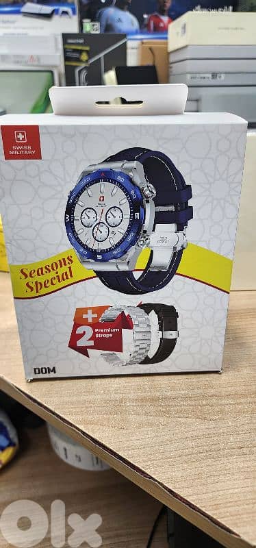 Swiss Military Smartwatch DOM 3 With 2 Premium Straps