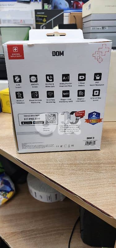 Swiss Military Smartwatch DOM 3 With 2 Premium Straps 1